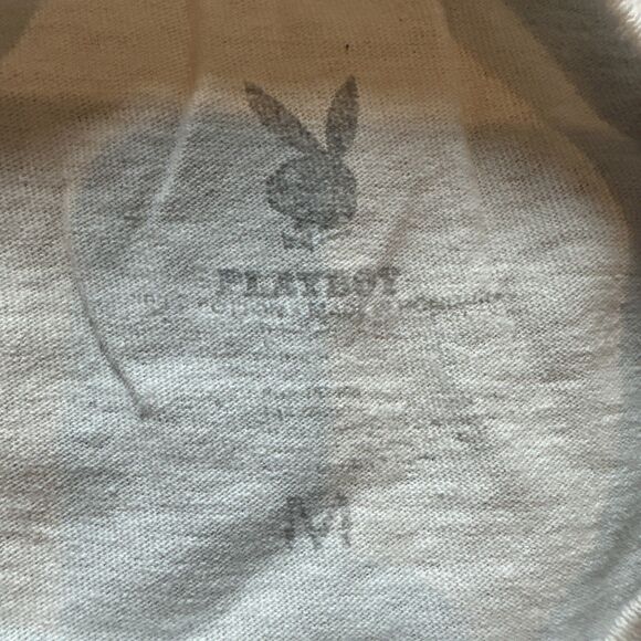 Playboy Tennis Club Mens Crewneck T-Shirt White Medium 100% Cotton Short Sleeve - Picture 9 of 10